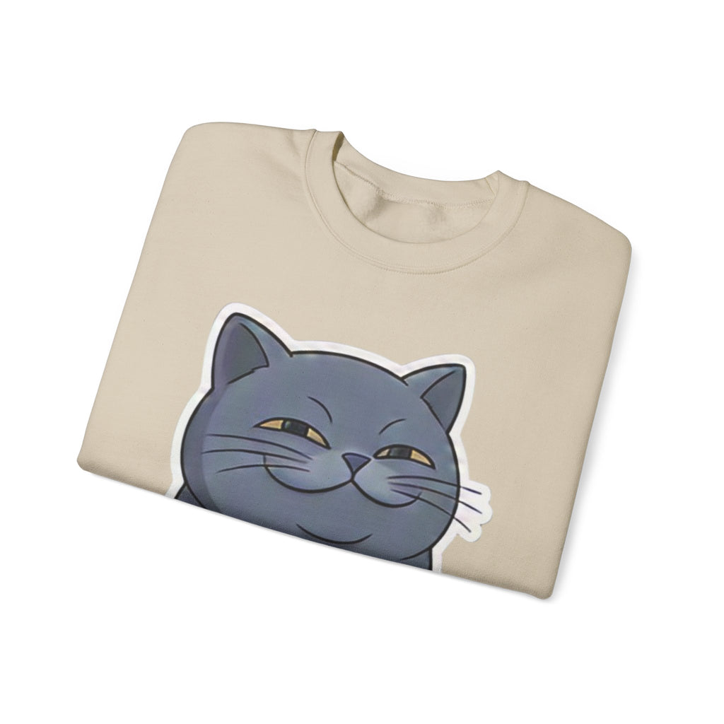 Smirking Cat Face I Know The Answer I'm Just Too Lazy To Tell You Sweatshirt