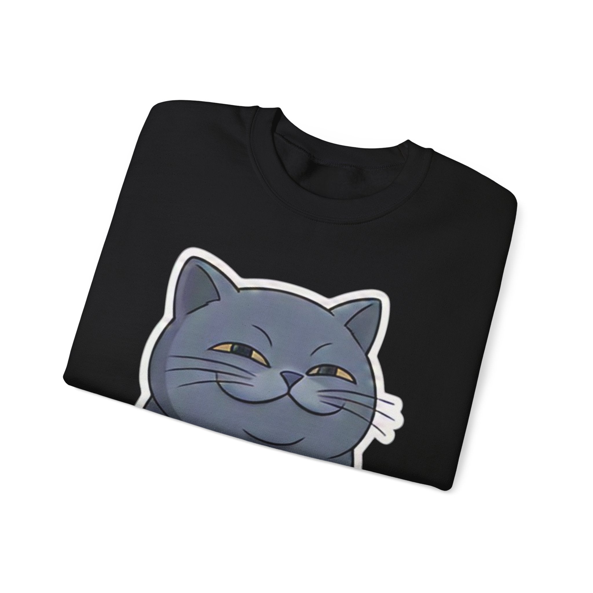 Smirking Cat Face I Know The Answer I'm Just Too Lazy To Tell You Sweatshirt