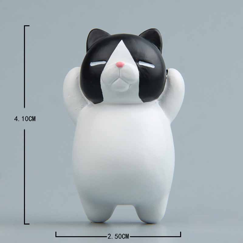 Cute Cat Resin Fridge Magnet | Cartoon Animal Home Decoration