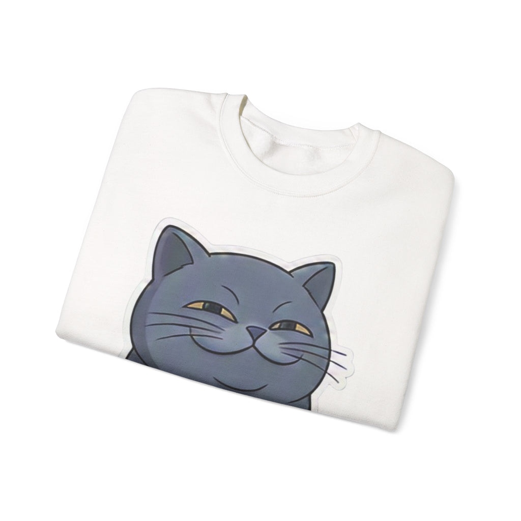 Smirking Cat Face I Know The Answer I'm Just Too Lazy To Tell You Sweatshirt