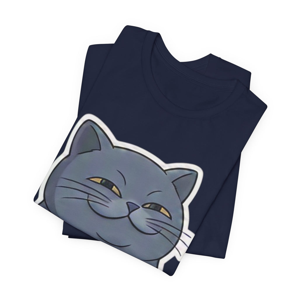 Smirking Cat Face I Know The Answer I'm Just Too Lazy To Tell You Tee