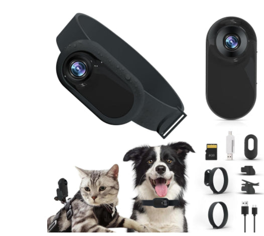 Pet Collar Camera | Wireless Indoor & Outdoor Recording for Cats & Dogs