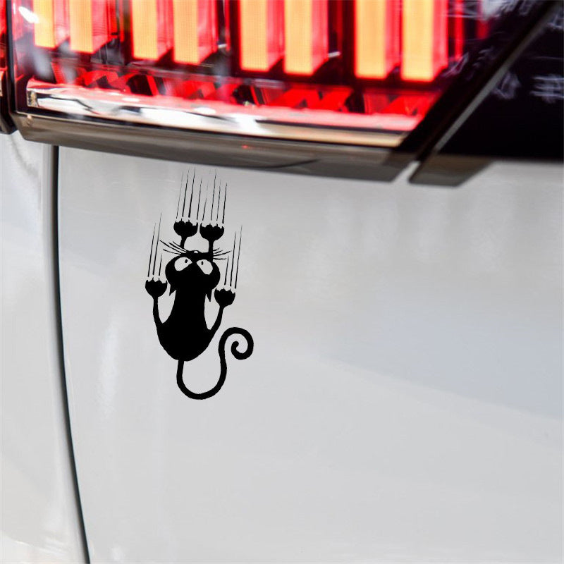 Funny Cat Car Sticker | Reflective PET Decal for Cat Lovers