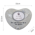 Pet Memory Photo Frame | Resin Paw & Heart Keepsake Decoration for Cats & Dogs