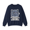 Smirking Cat Face I Know The Answer I'm Just Too Lazy To Tell You Sweatshirt