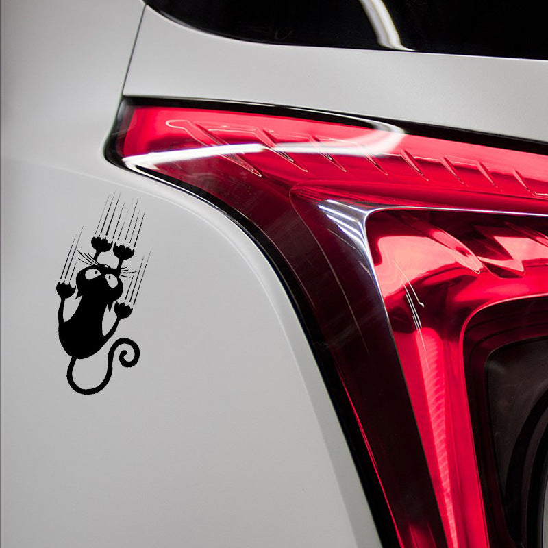 Funny Cat Car Sticker | Reflective PET Decal for Cat Lovers