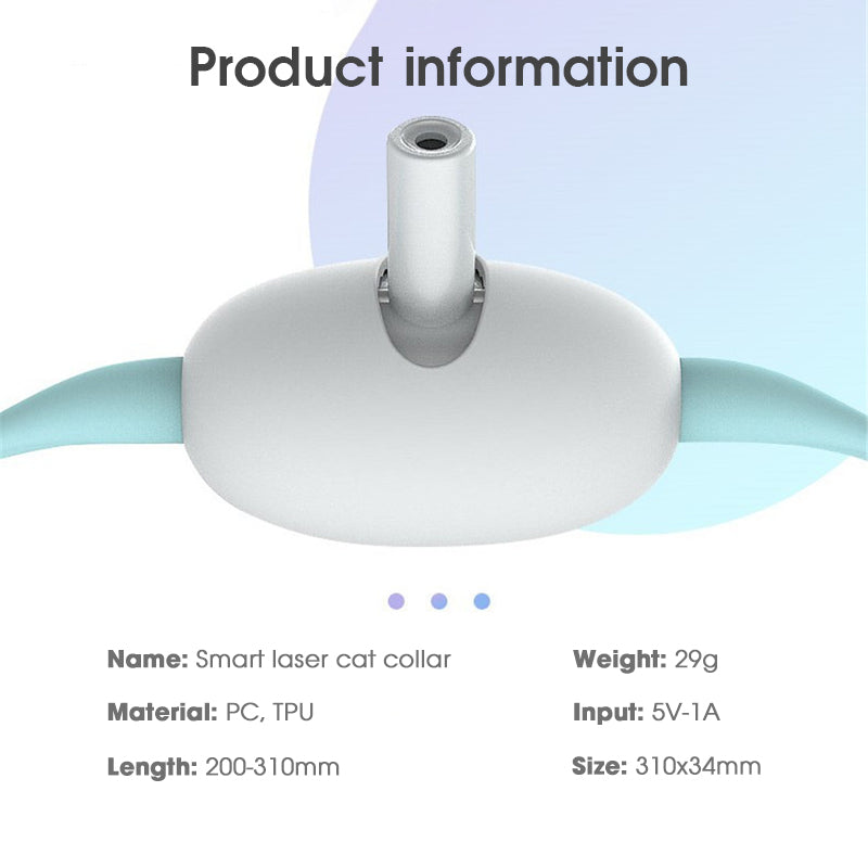 Smart Laser Cat Collar Toy | Hands-Free Interactive USB Rechargeable