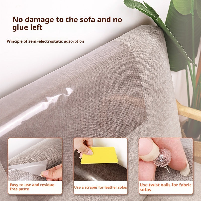 Anti-Scratch Cat Sofa Protector Stickers | 5-Pack PVC Guard for Fabric & Leather Sofas