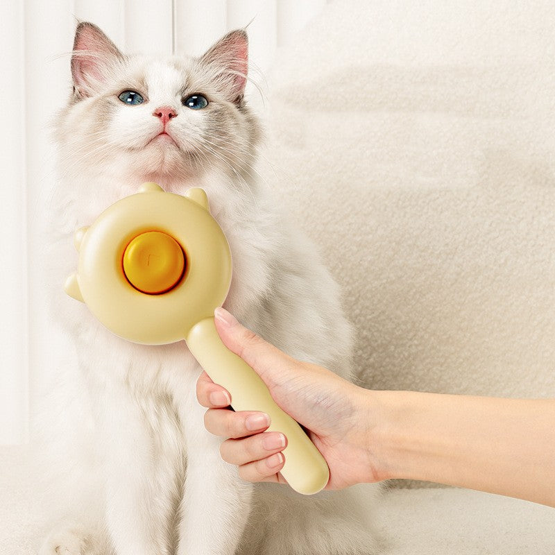 Pet Grooming Comb with Hair Removal & Massage | Cat & Dog Deshedding Brush