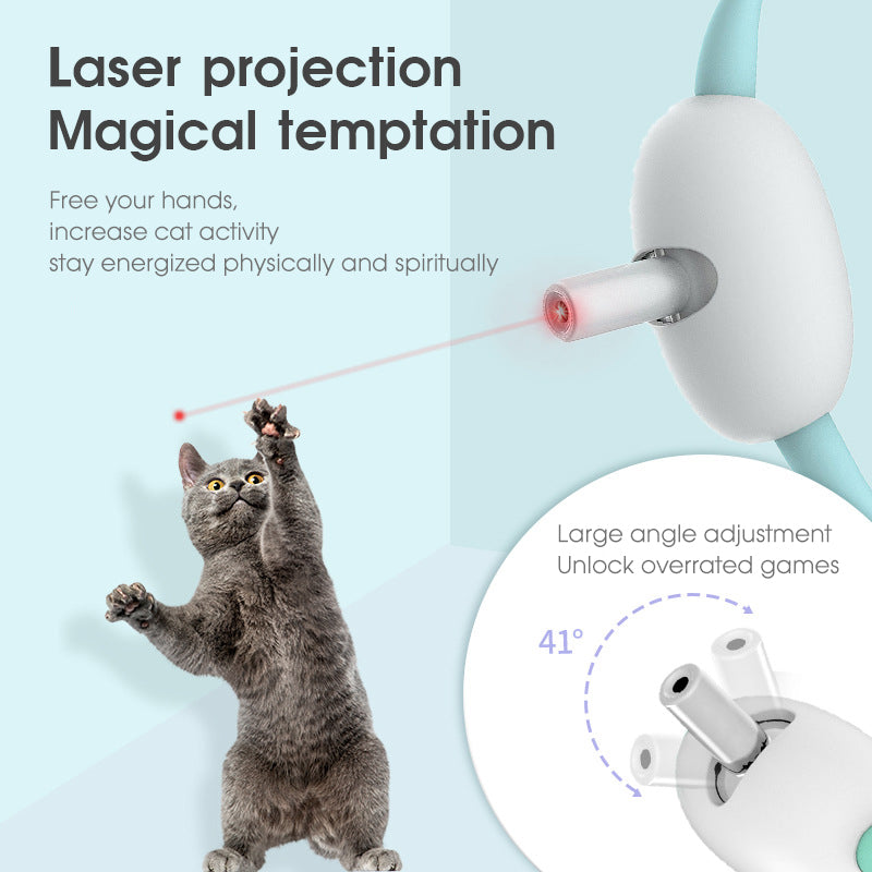 Smart Laser Cat Collar Toy | Hands-Free Interactive USB Rechargeable