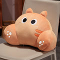 Embroidered Cat Lumbar Support Pillow | Cute Backrest Cushion for Cat Lovers